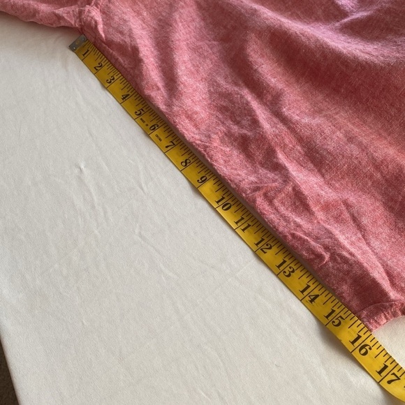 Tasso Elba button down shirt long sleeve w/buttons collared linen/cotton Sz XL - Picture 2 of 10